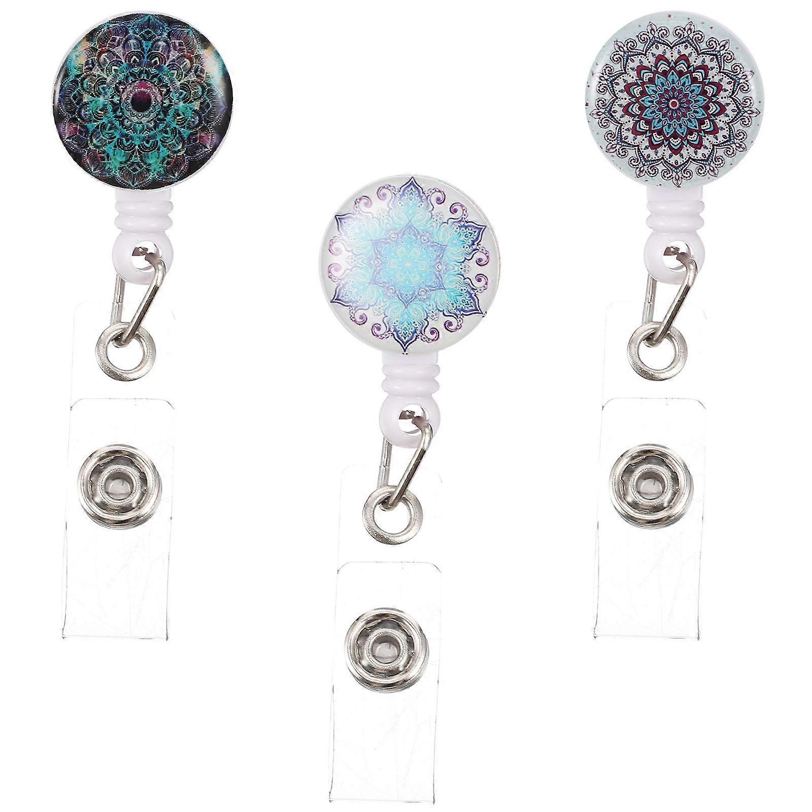 Multi-Function Badge Buckles Rotating Badge Clip for 9Pcs Convenient Use