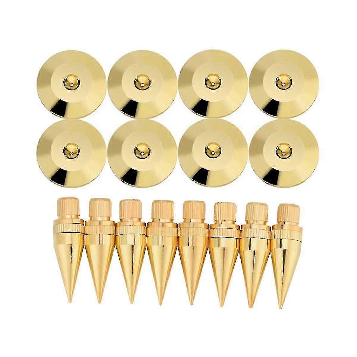 Copper Speaker Spikes With Base Pads