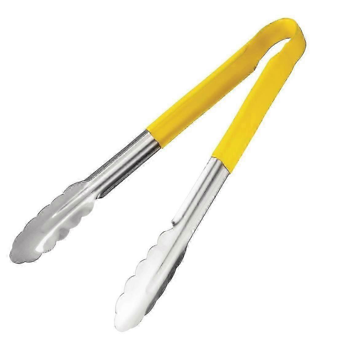 Yellow Colour-Coded Serving Tongs