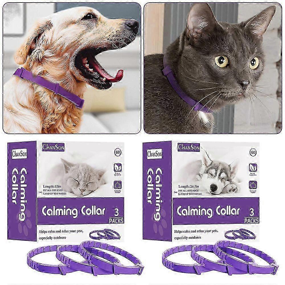 3-Pack Waterproof Calming Pheromone Collar