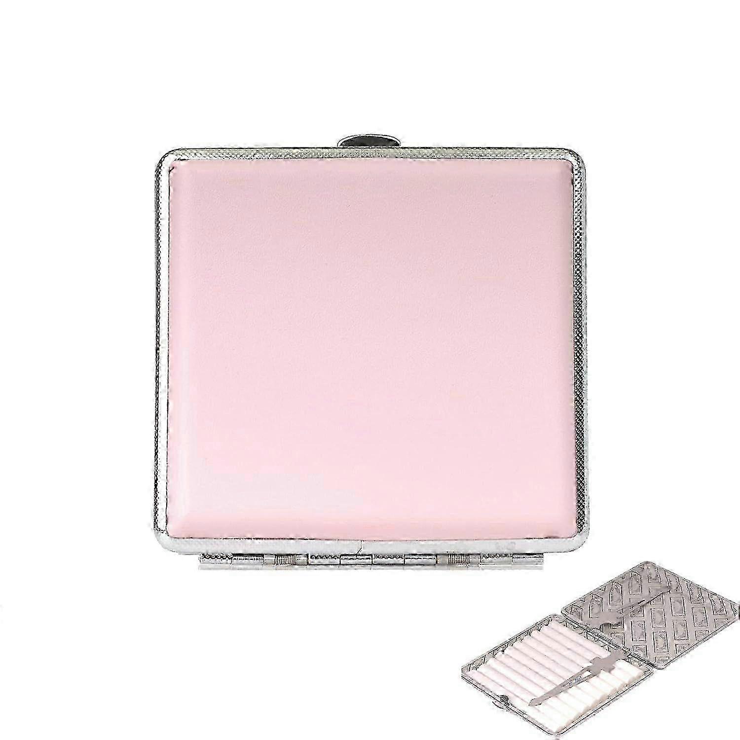 20-Cigarette Slim Pink PU Case