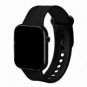 LED Sports Watch for Kids, Waterproof Durable Digital Timepiece, Adjustable Plastic Strap, Square Dial, for Boys Girls, Casual Outdoor Use