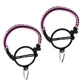 Carabiner Handle Strap 2Pcs Water Bottle Strap Carrier Backpacking Outdoor Practical Design