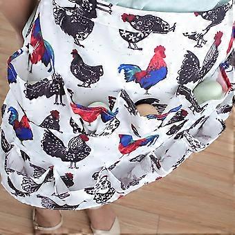 Multiple Pockets Eggs Collecting Gathering Holding Apron for Chicken Duck Eggs Farmhouse SuppliesType 2 S 3 Pockets