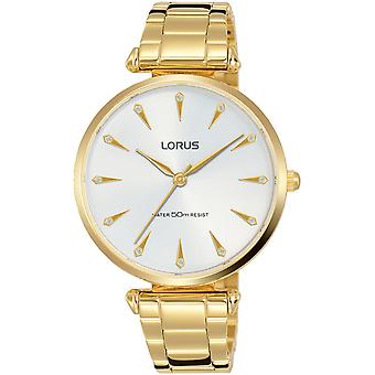 Lorus woman Quartz Analog Women Watch with Stainless Steel Bracelet Gold Plated RG240PX9