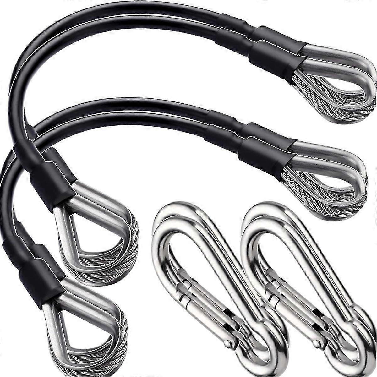 4 Pcs Stainless Steel Gym Cable Extensions