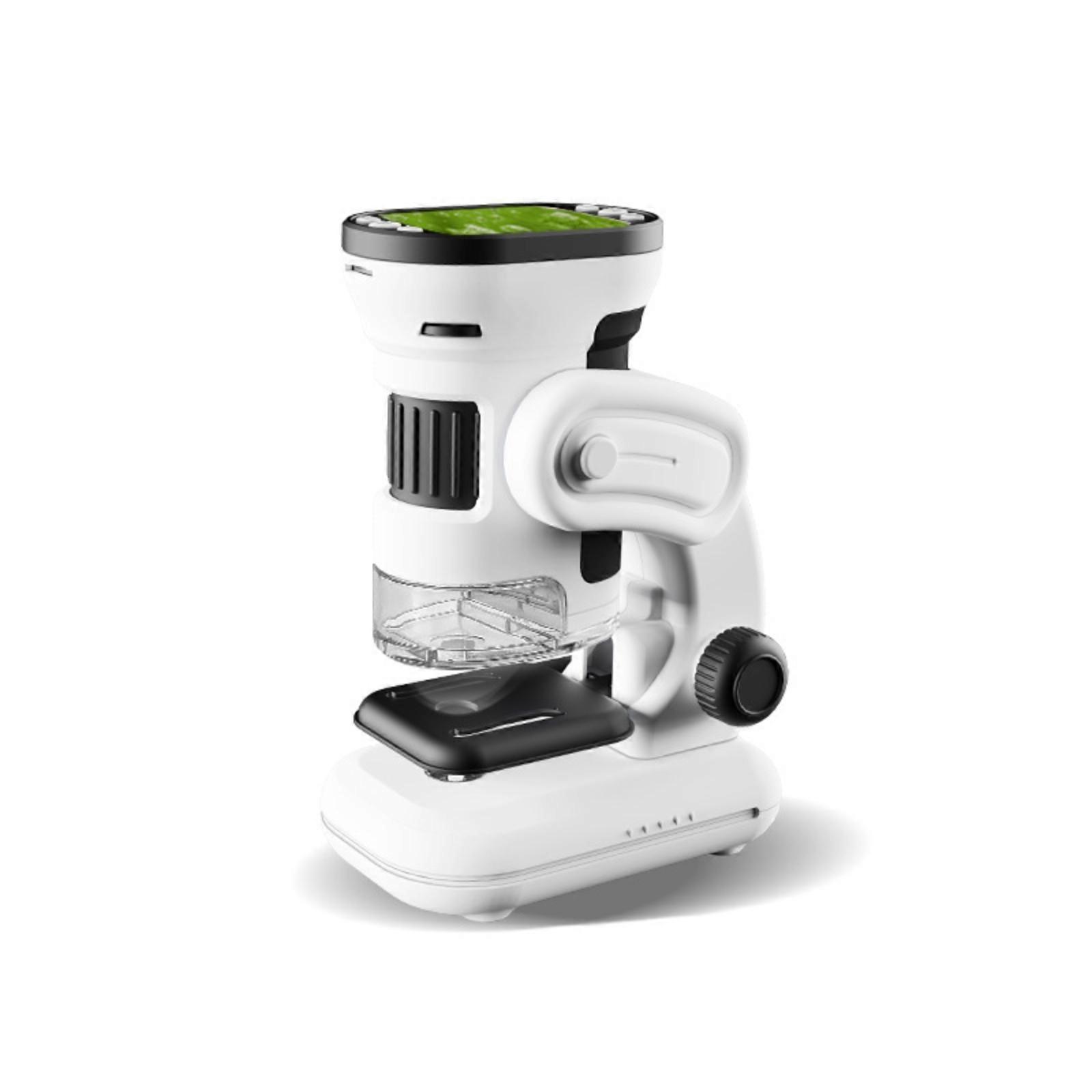 Digital Microscope with Built-in Screen Adjustable Focus for Students, Kids