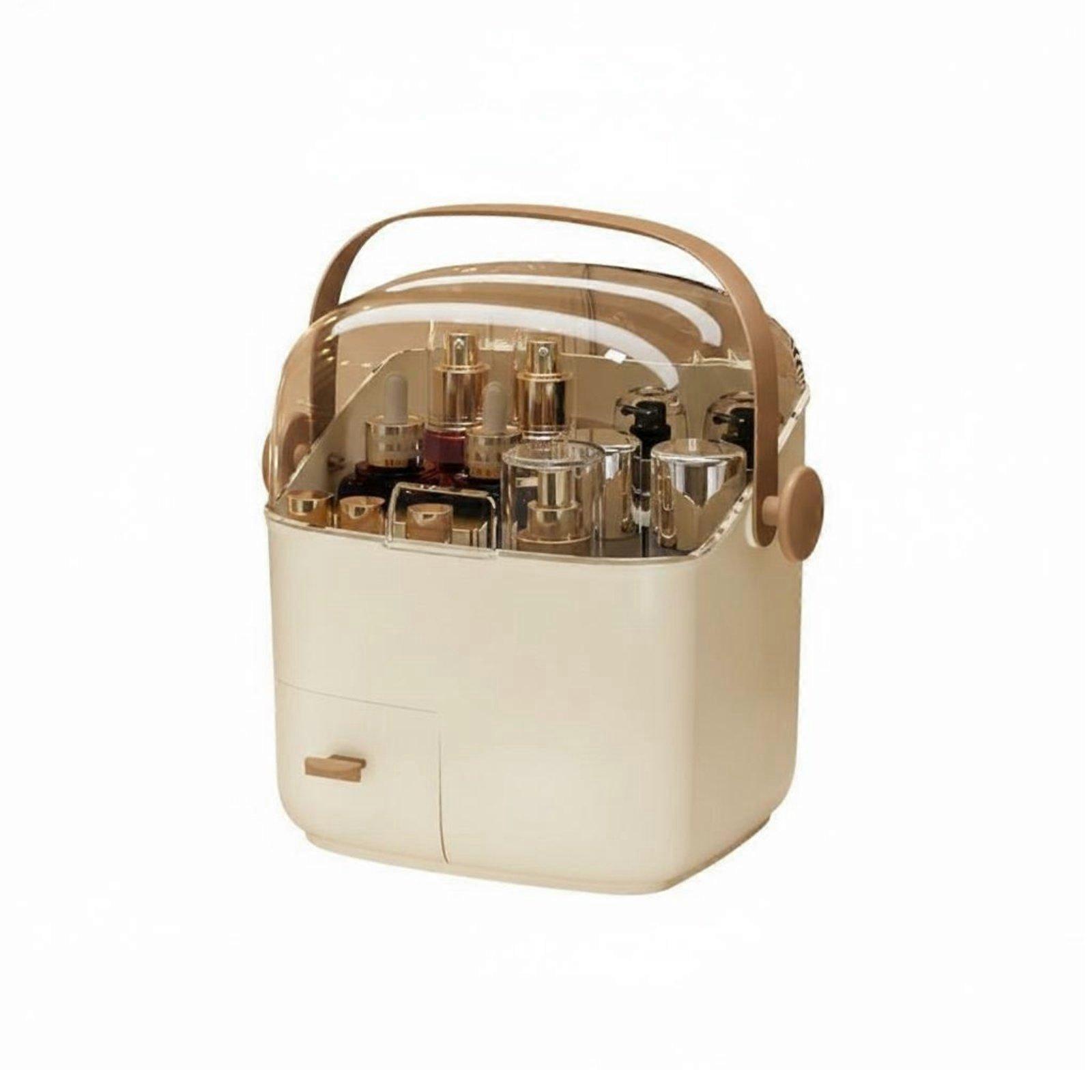 Cosmetic Box with Drawers particle-resistantprotective Multi-Compartment Makeup