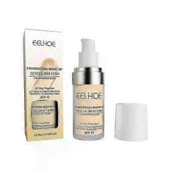 Farbwechselnde flüssige Grundierung, 30 ml, natürliche, langanhaltende, feuchtigkeitsspendende Grundierung gegen Verfärbungen, Concealer-Creme, wasserfest