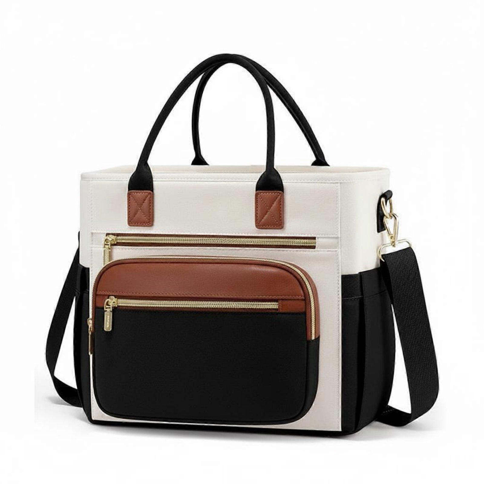 Spacious Thermal Meal Tote for Work with Multiple Compartments and Side Pockets
