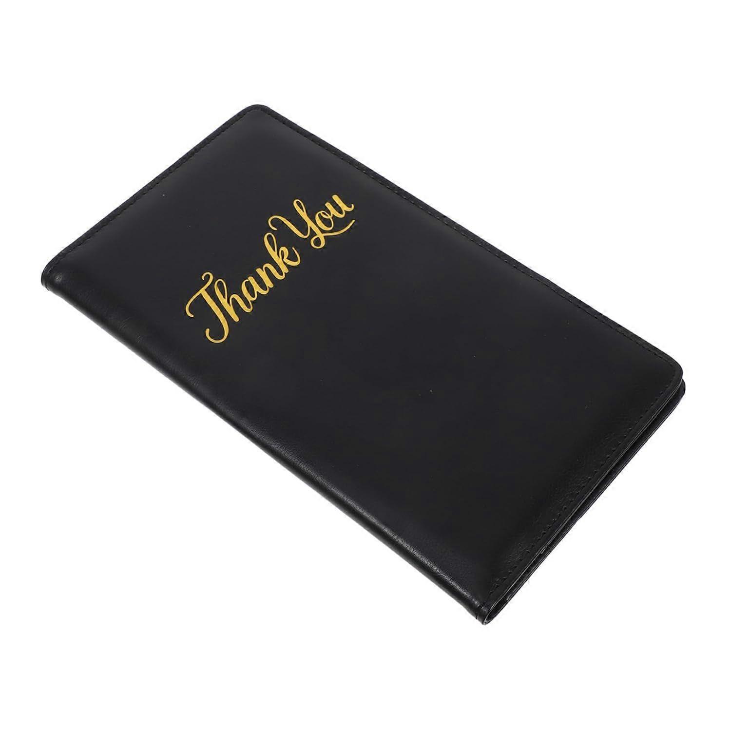 Tip Folder Bill Presenter Restaurant Check Holder Black PU