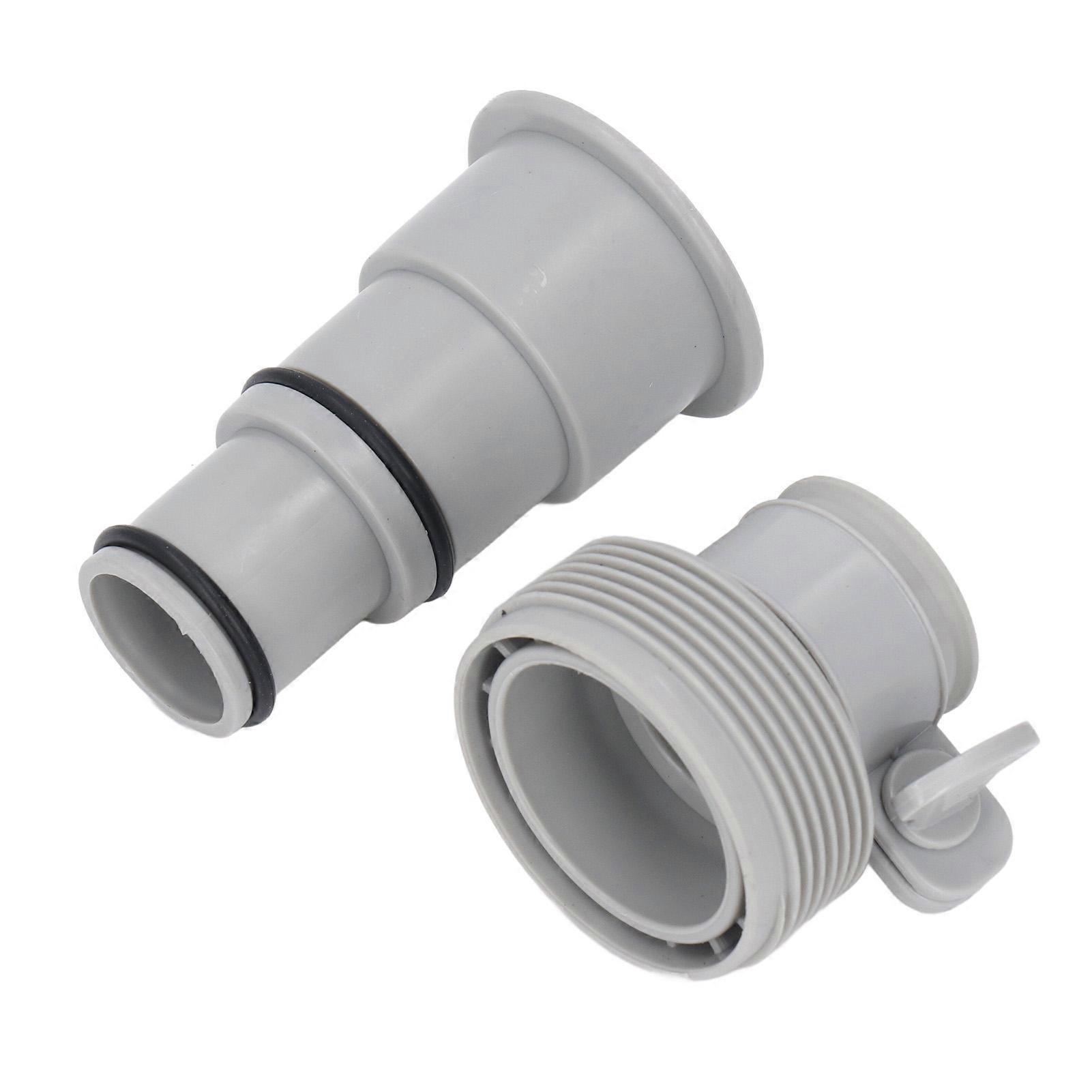 4PCS Set Pool Hose Adapter Set PVC Threaded Clamp Type Pool Pump Hose Connector Replacement Kit