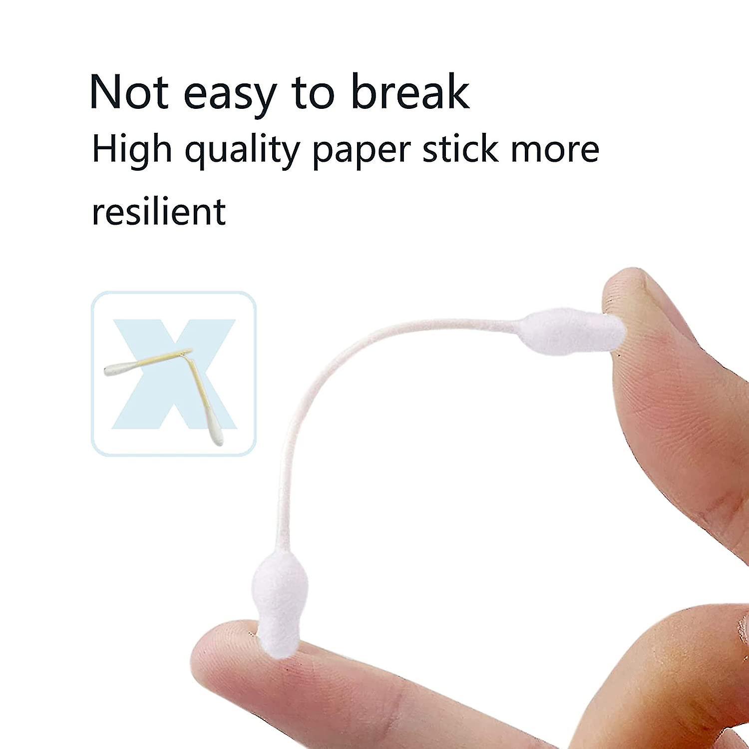 Safety Cotton Swabs With Large Tips For Newborn, Babies, Kids, Children