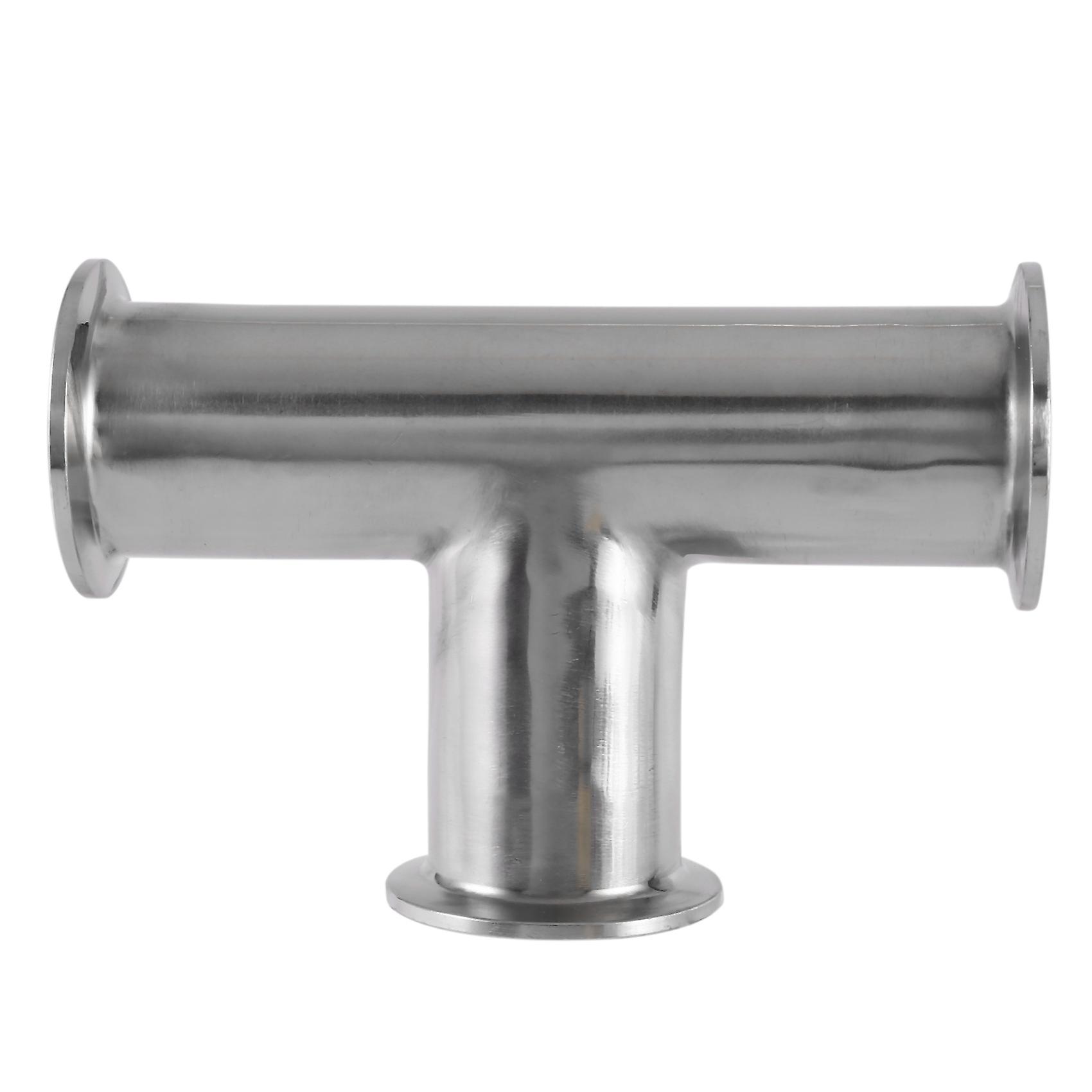 1.5Inch 38Mm Sanitary Tri 3 Way Tee 304 Stainless Steel Sanitary Ferrule Tee Connector Pipe Fitting