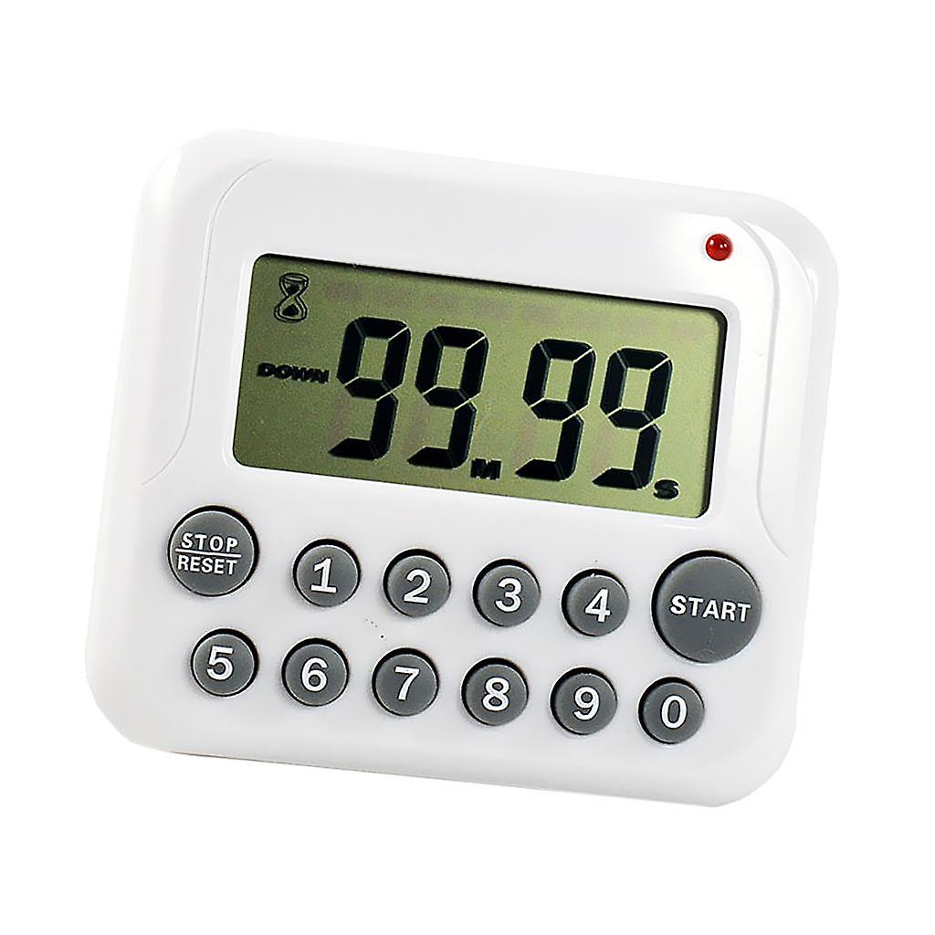 Digital LCD Timer Kitchen Countdown Cooking Reminder Electronic Alarm Gray