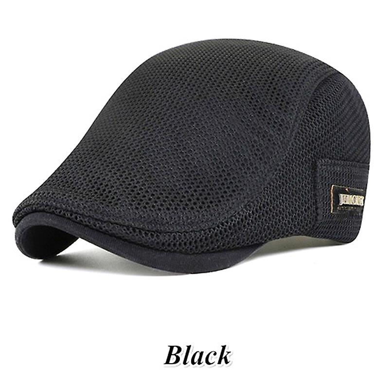 Cabbie Flat Cap Breathable Mesh Newsboy Beret Ivy Cap
