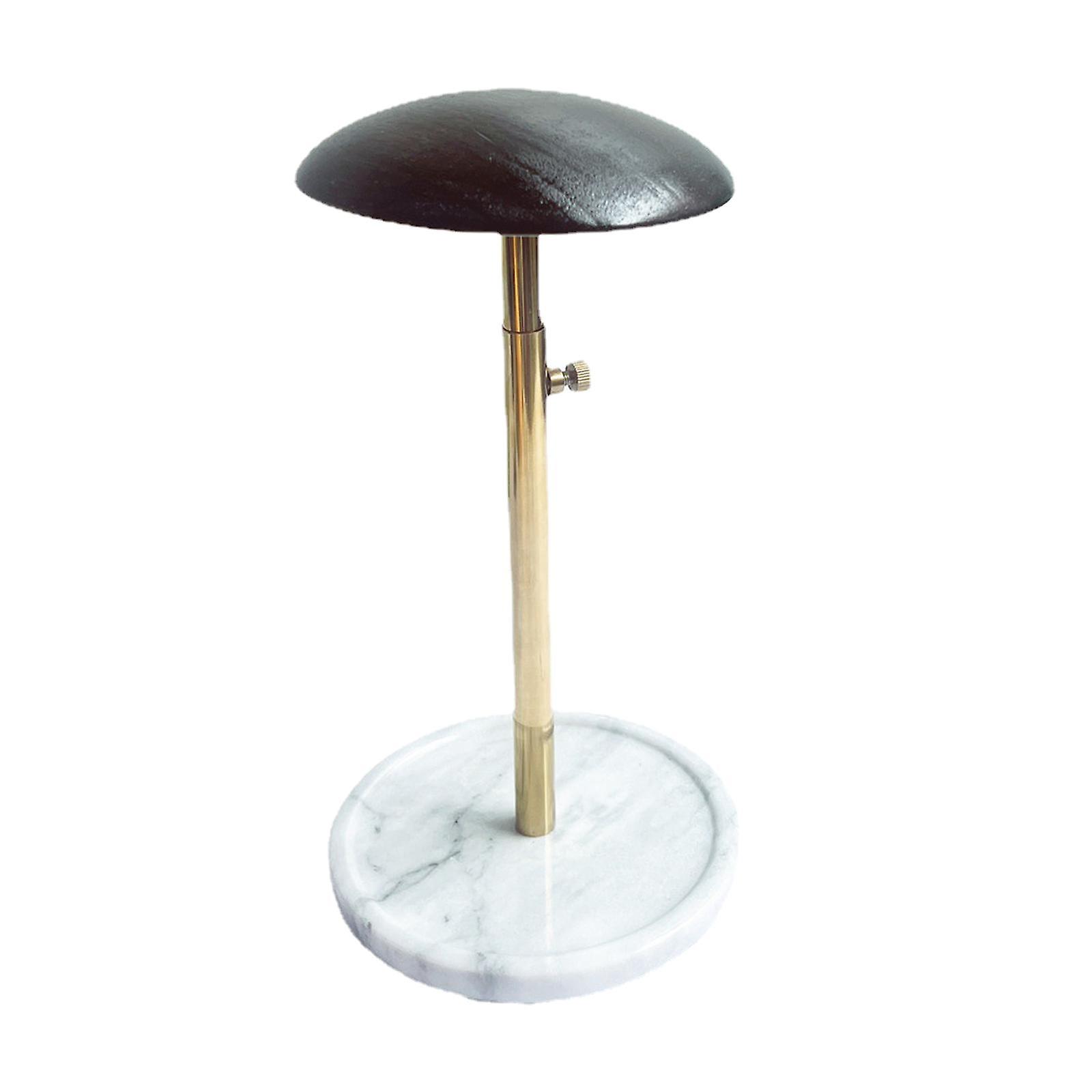 Hat Display Stand Wig Holder Marble Bottom Barber Shop Adjustable Height