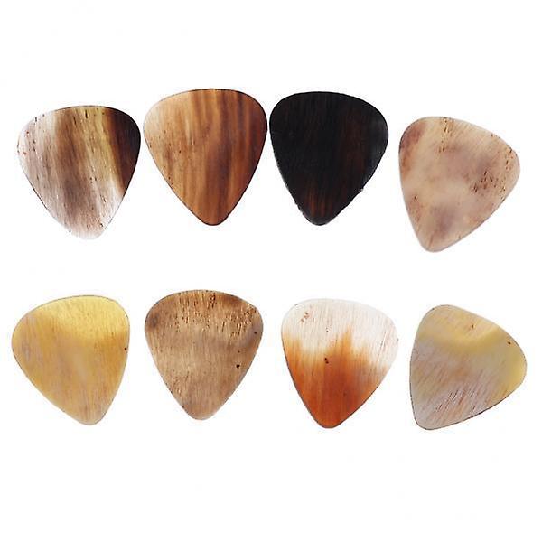 7x8pcs QUALITY HANDCRAFTED HORN GUITAR PICKS
