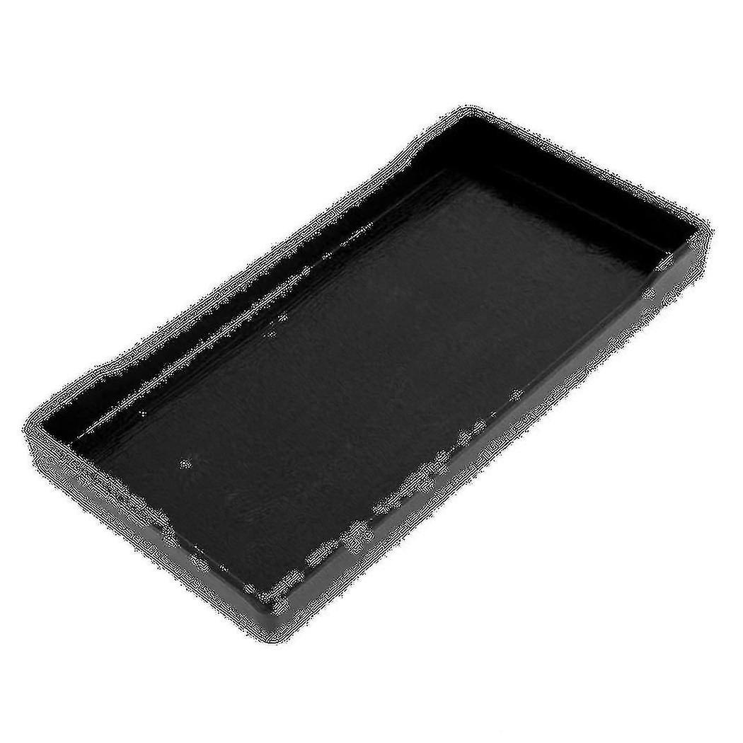 Plast rektangulær design lunsj matbrett salver svart