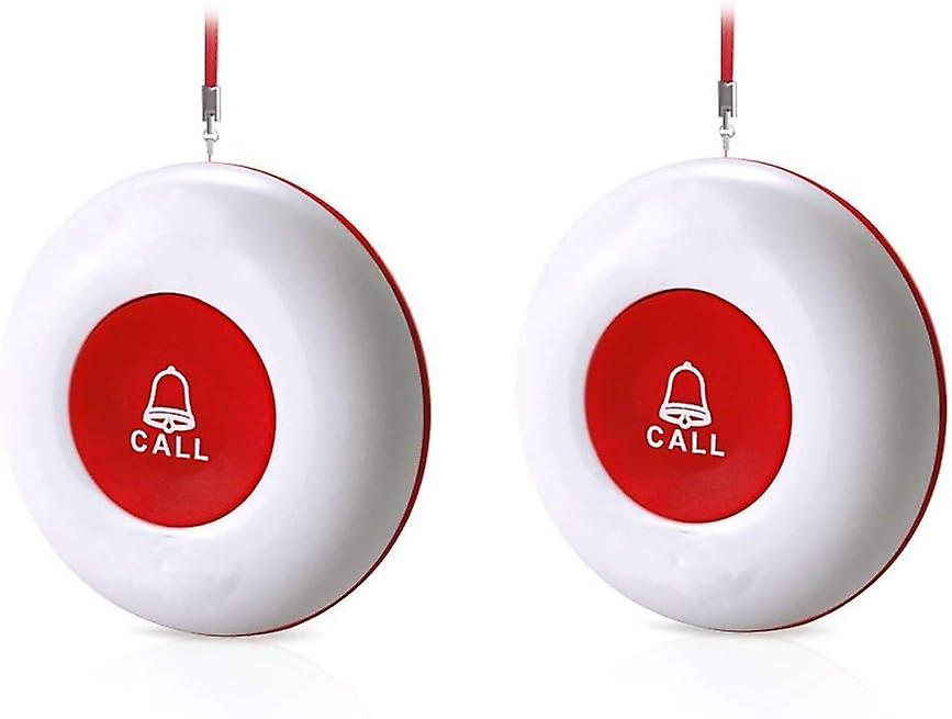 Wireless Call Buttons Transmitter Waterproof for Caregiver Pager and Restaurant Paging System 500+ Feet Range