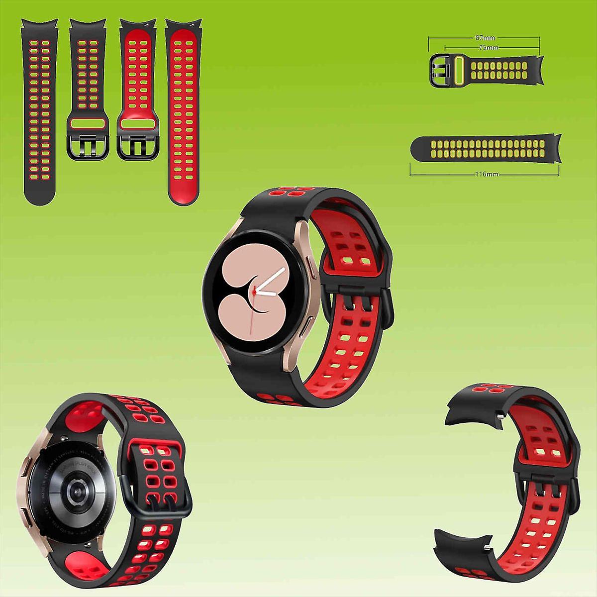 For Samsung Galaxy Watch FE 6 5 4 Normal Pro Classic Silicone Strap