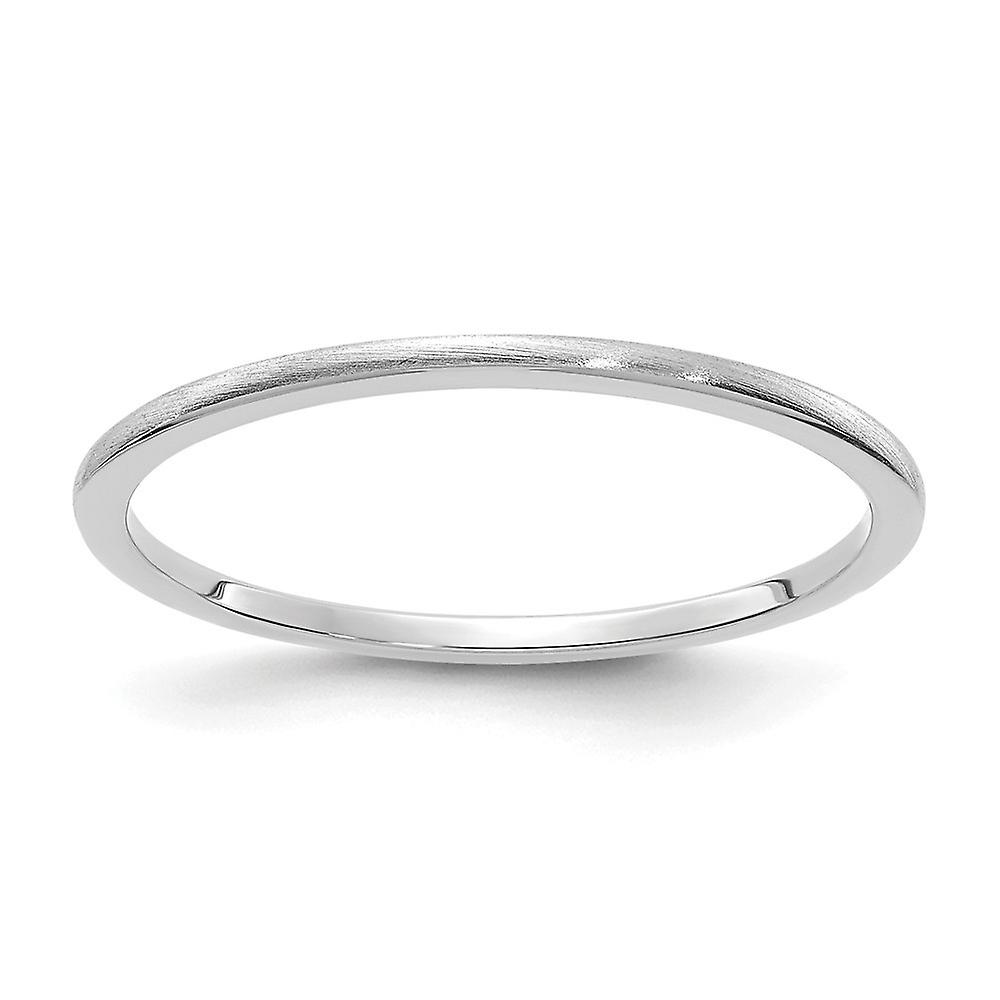 10kw 1.2mm Half Round Satin Stackable Band Ring-Stackable-Ring for Women and Men - Ring Size: 4 to 10