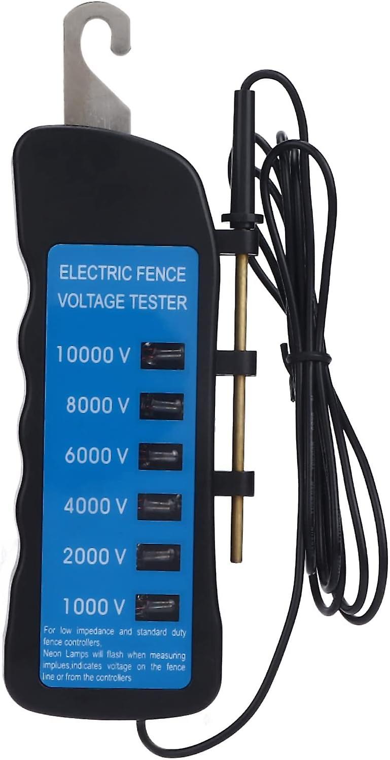 Electric Fence Voltage Tester, 10000v Waterproof Fault Finder With 6pcs Light