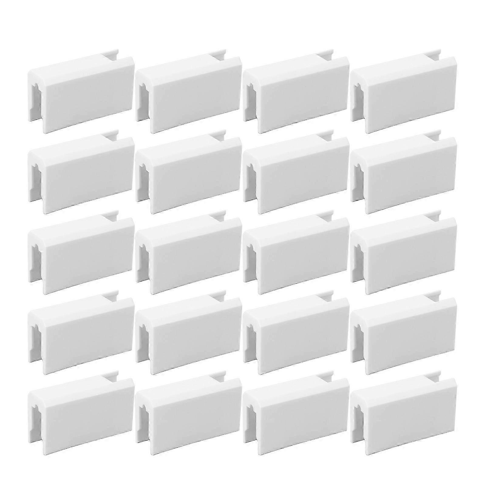 20Pcs Sliding Door Window Lock Stop Block Plastic Limit Safe Non Collision Accessories Long