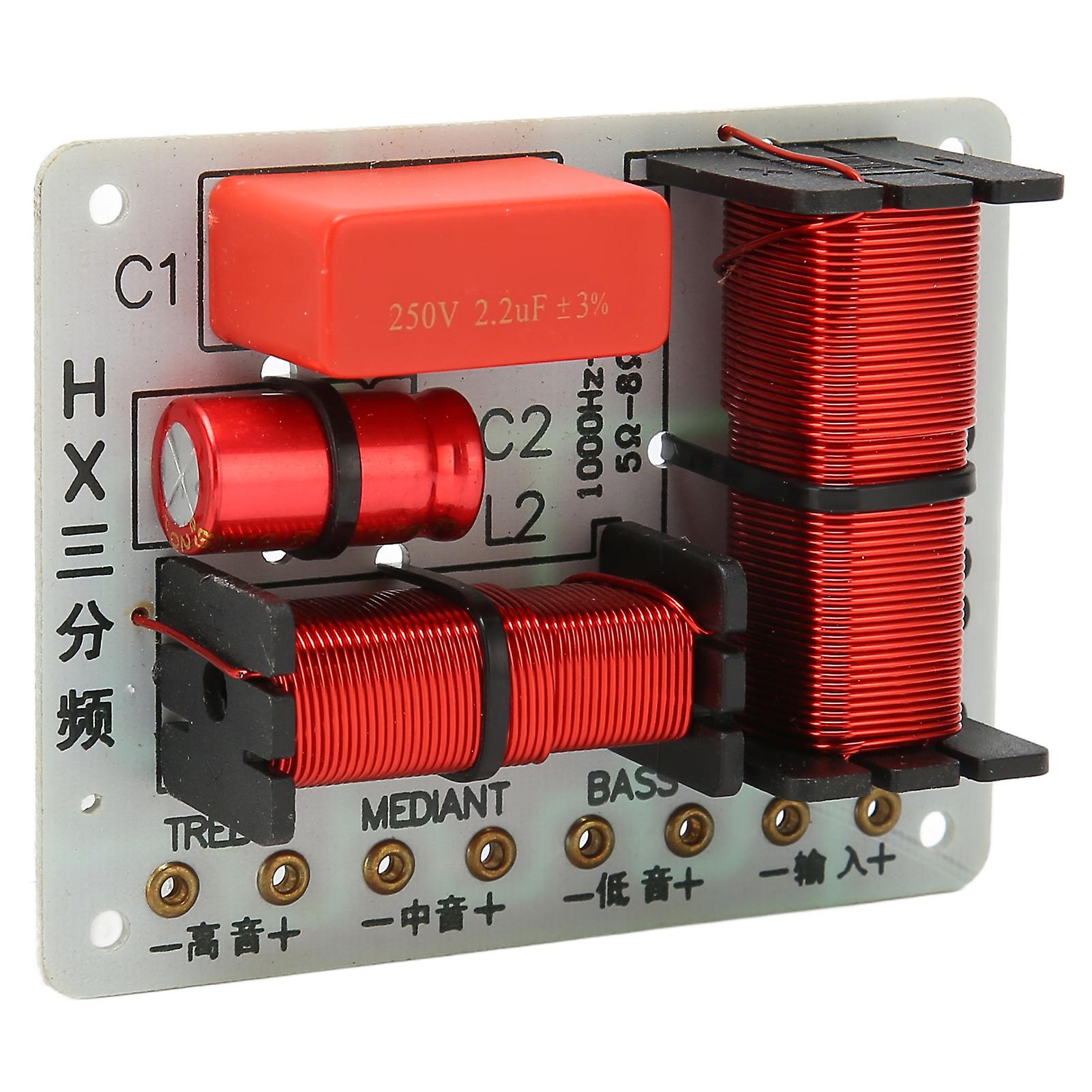 Speaker Frequency Divider Module Treble Bass HiFi 3 Way o Crossover Filter Distributor Board for DIY Speaker