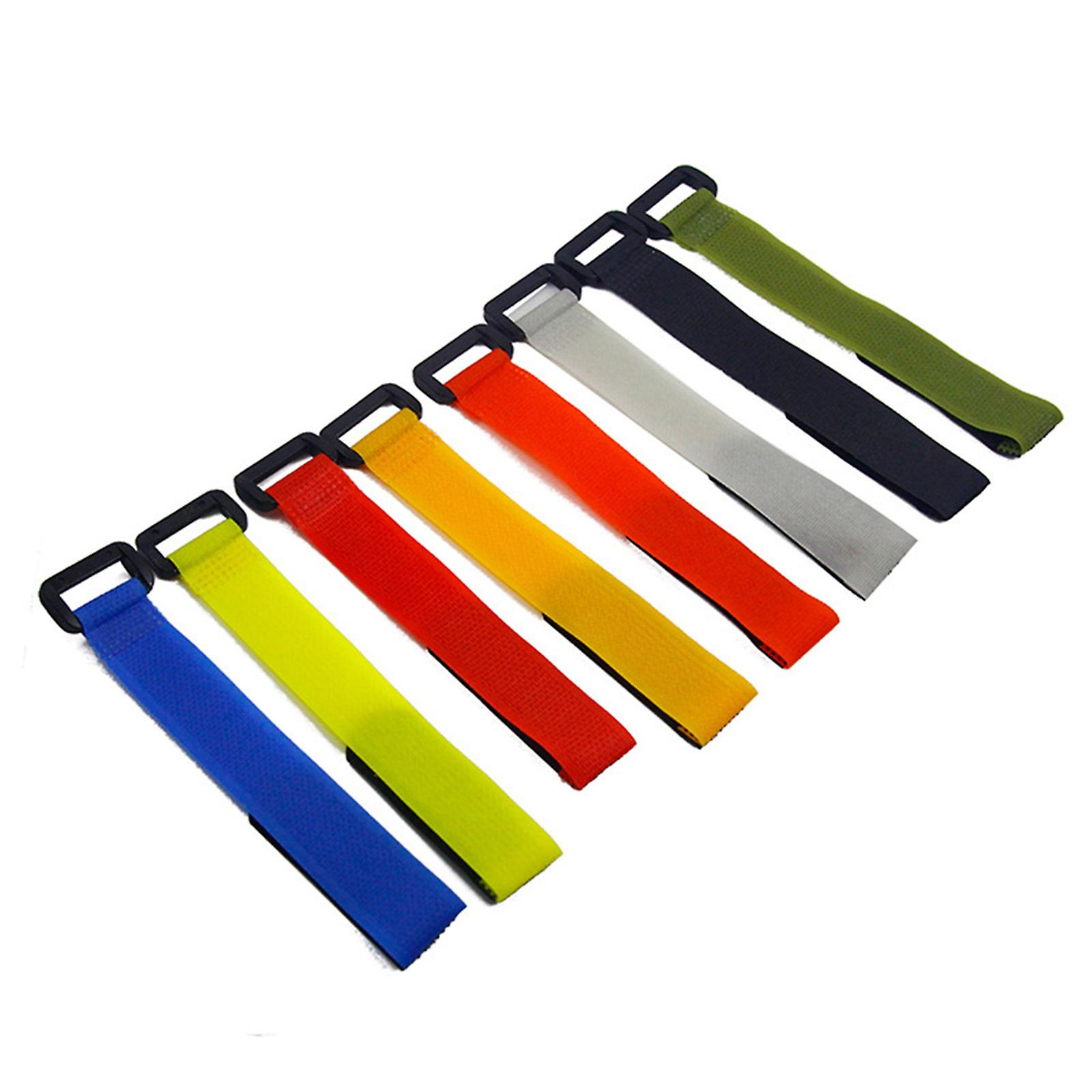 10 Pcs Fishing Rod Tie Holder Strap Fastener Reusable Adjustable Accessories