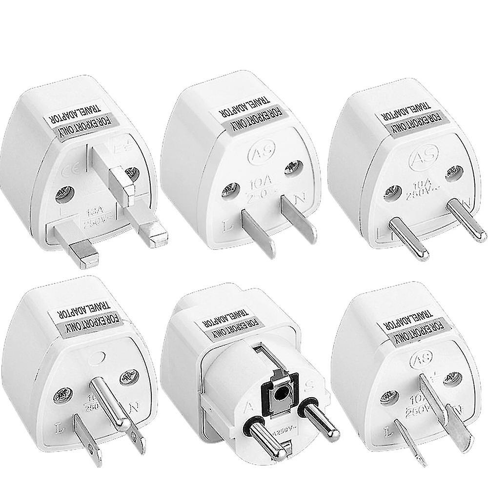 Universal Travel Adapter Portable Plug Converter Power Socket Eu Us Au Uk 1/5pcs-hao