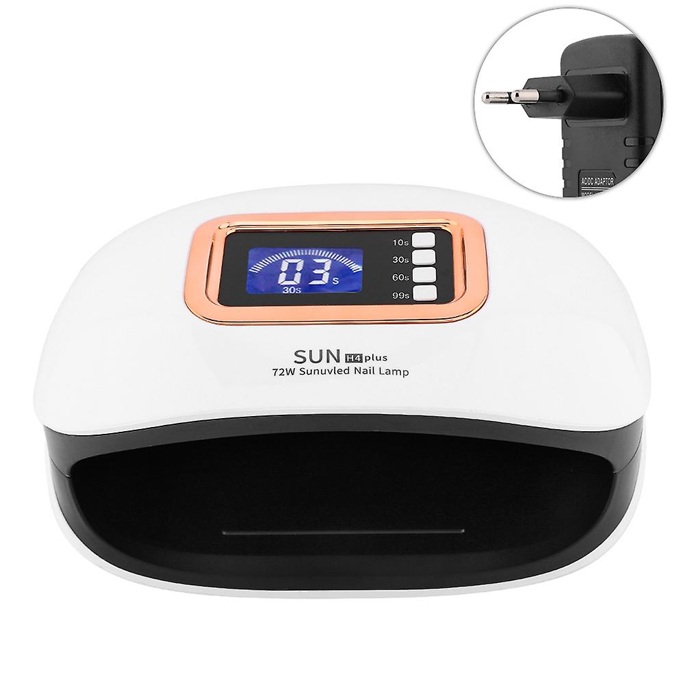 Lampe UV LED puissante de 72 W pour le durcissement des gels à ongles, réglage de l'heure, capteur automatique, écran LCD