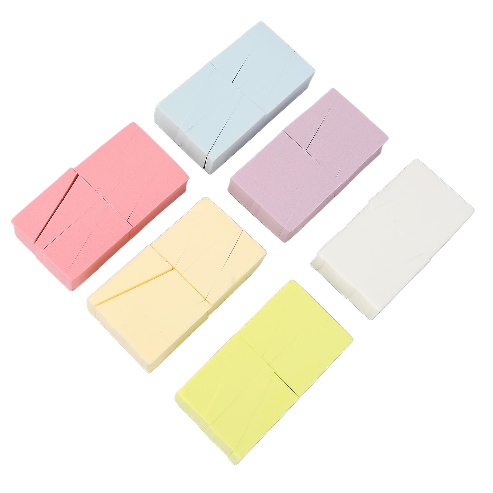 6 Packs Small Gradient Nails Soft Sponges Multifaceted Availability Manicure Art Tool Set 