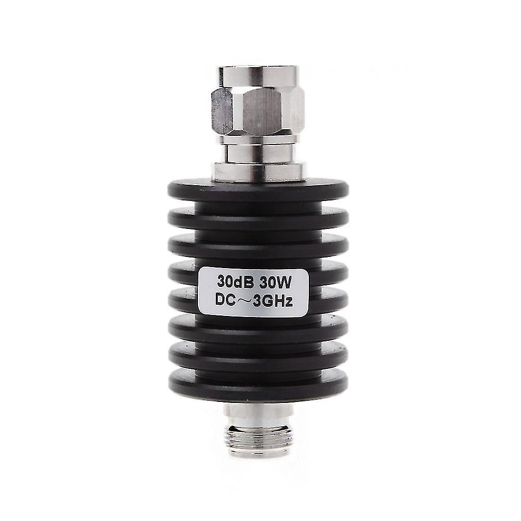 30w N Type Dc-3ghz Coaxial Fixed Attenuator Frequency 3ghz N Fixed Connectors