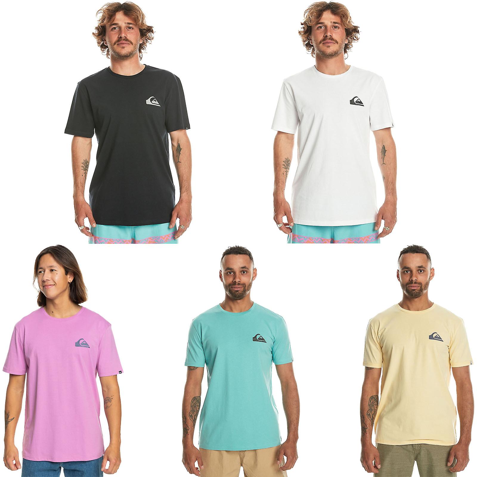 Quiksilver Mens MW Mini Short Sleeve Crew Neck Cotton T-Shirt Top Tee