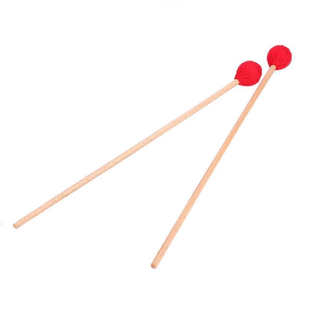 1 Pair Wire Head Marimba Keyboard Mallets with Smooth Handles for Intermediate Player