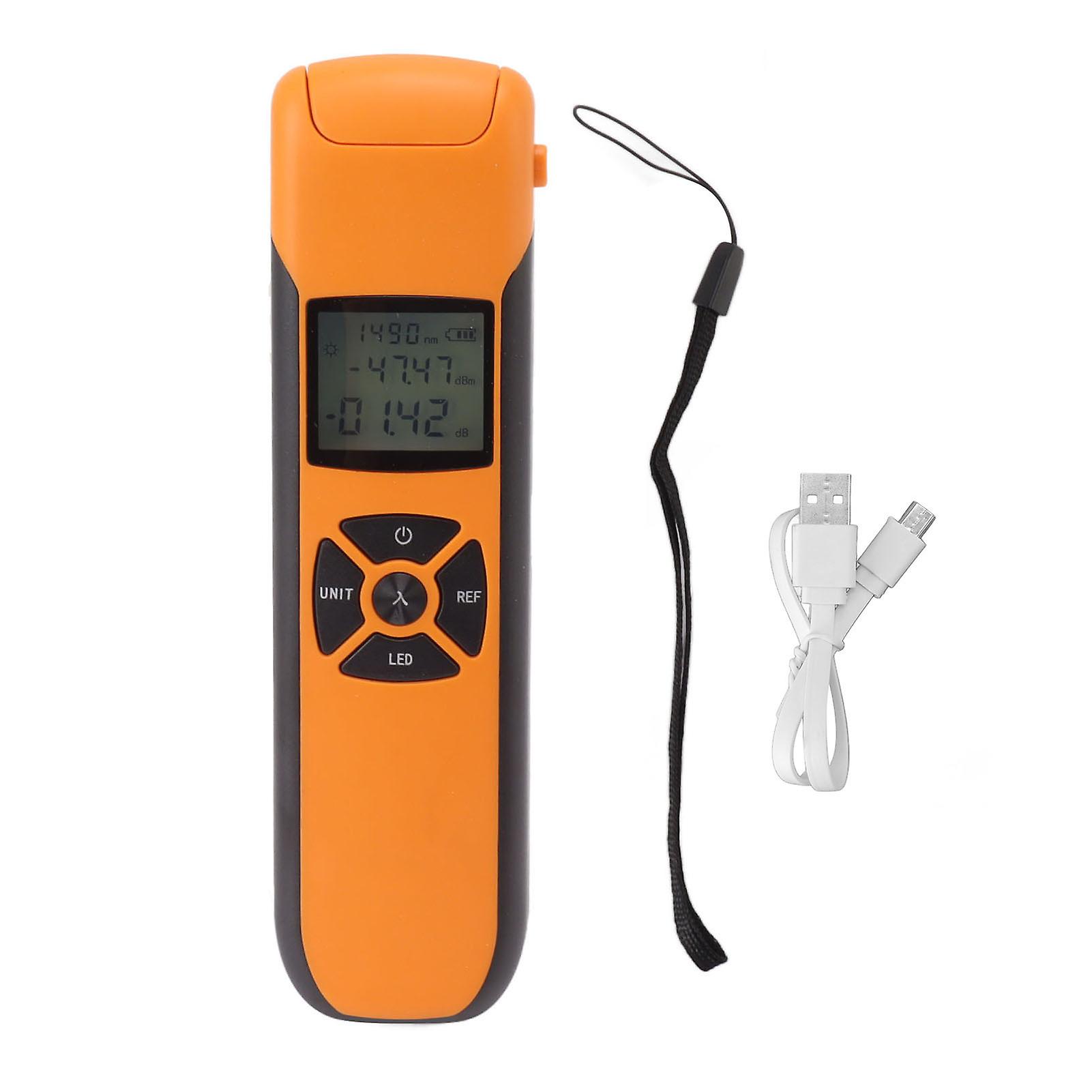 Mini Optical Power Meter High Accuracy Portable Fiber Optic Tester Rechargeable Handheld Industry Tool for Precise Measurements