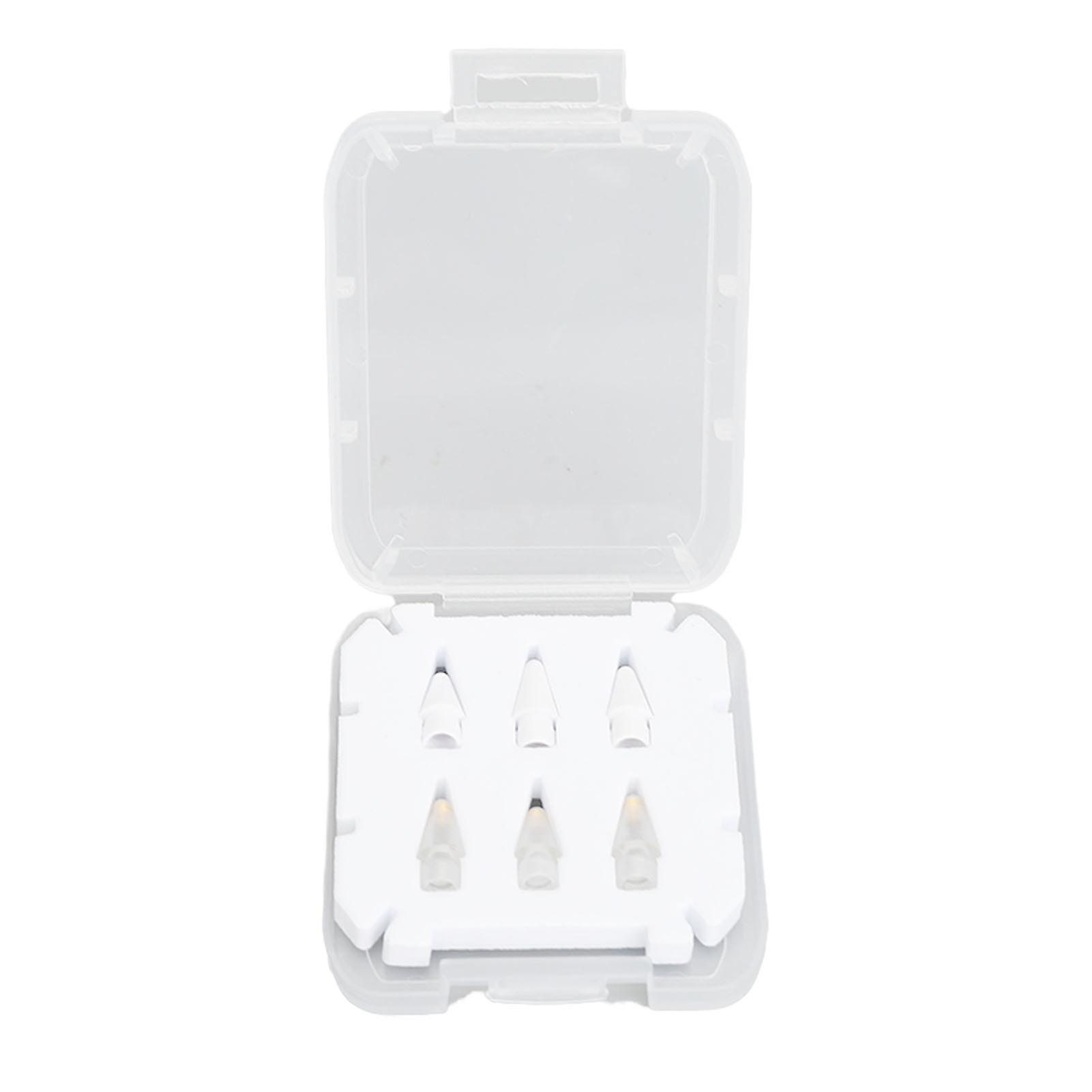 6PCS Replacement Pencil Tips for iOS Pencil 1st 2nd Gen Fine Point Nibs High Sensitivity