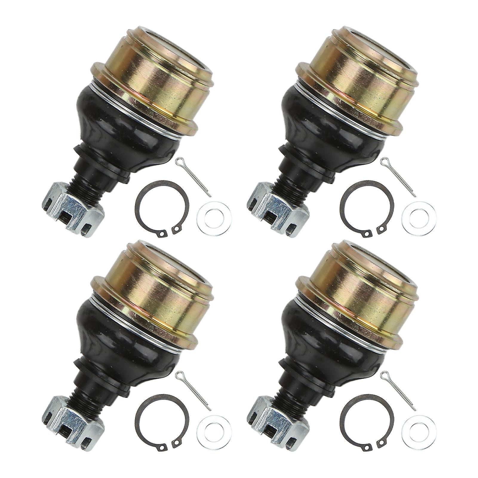 4 Pcs Upper & Lower Ball Joint Kit 51375-HP5-601 Replacement Accessories for Rancher 350 400 420 ATV