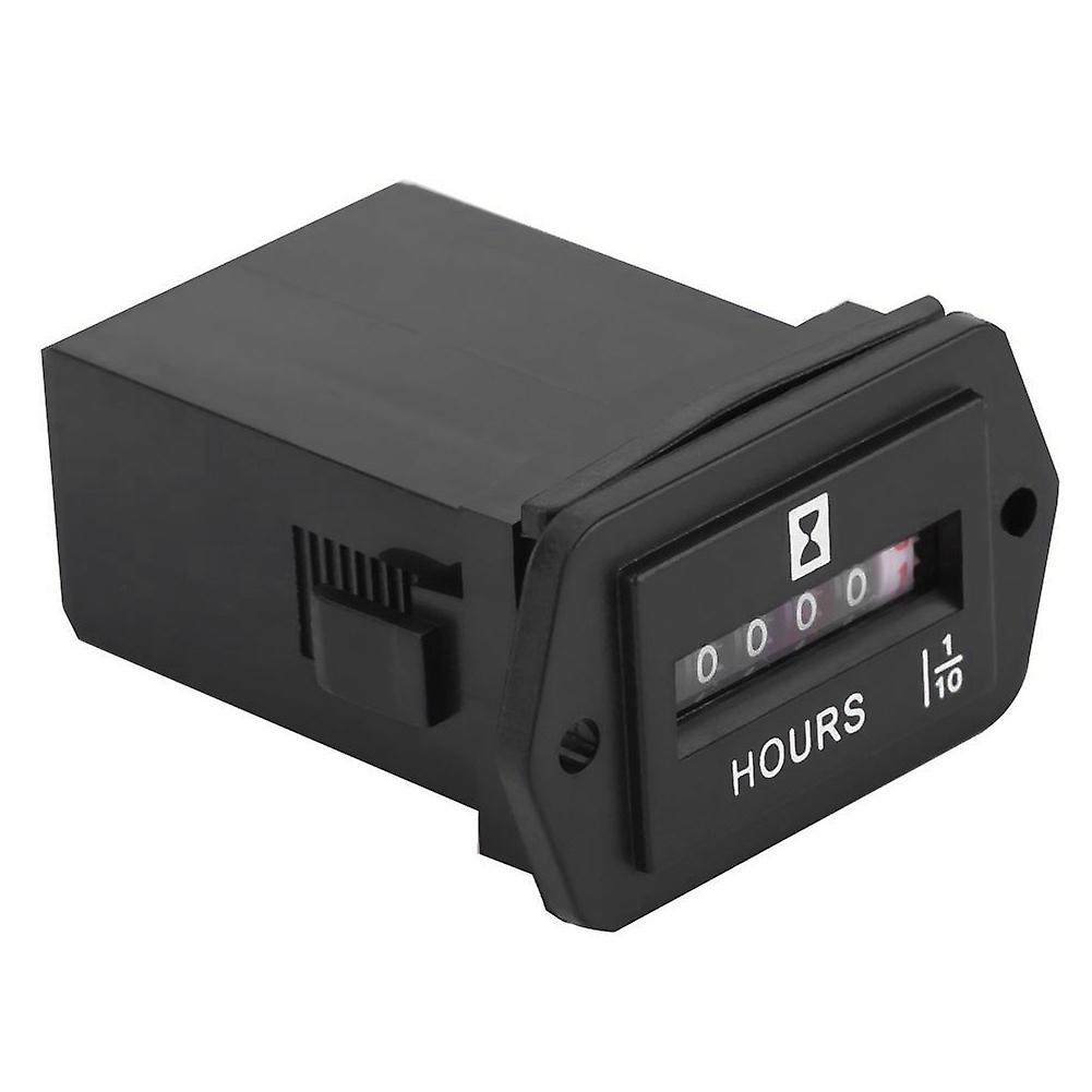 Mechanical Hour Meter Rectangular Hourglass for 6-80V DC Electric Equipment Diesel Gasoline Engine Boat Generator Motocross Motor~29610