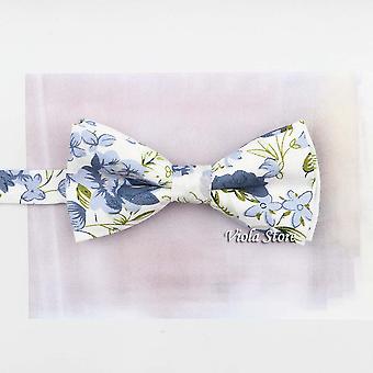 Nice Floral Printed Parent-Child Bowtie Sets 100% Cotton Kids Pets Men Butterfly Party Wedding Dinner Bow Tie Gift Accessories