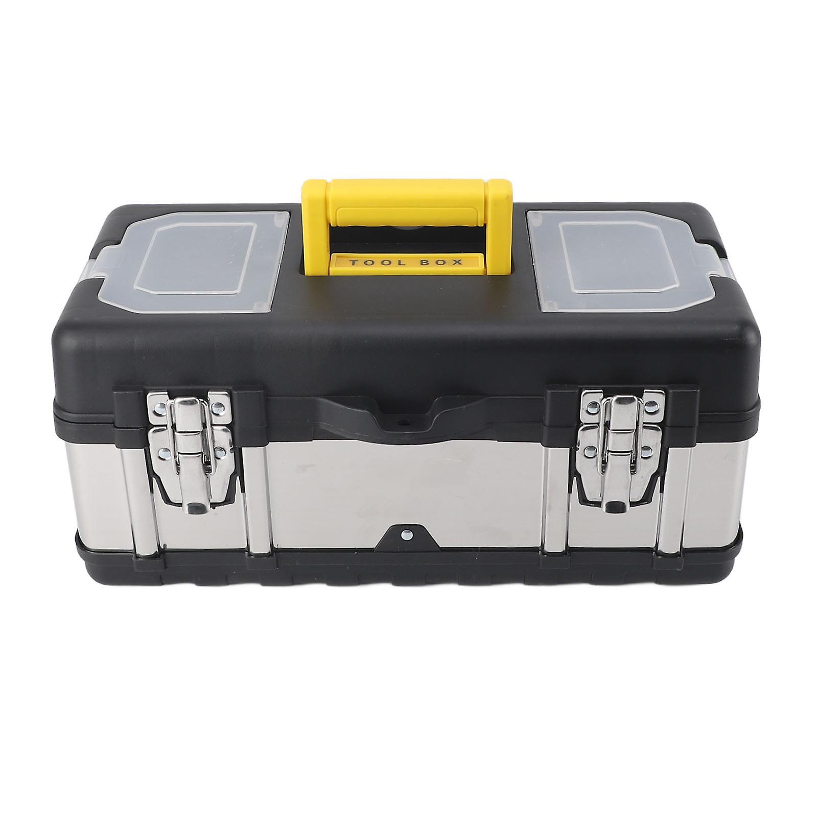 Heavy Duty Tool Box with Removable Tray for Industrial Automotive Use