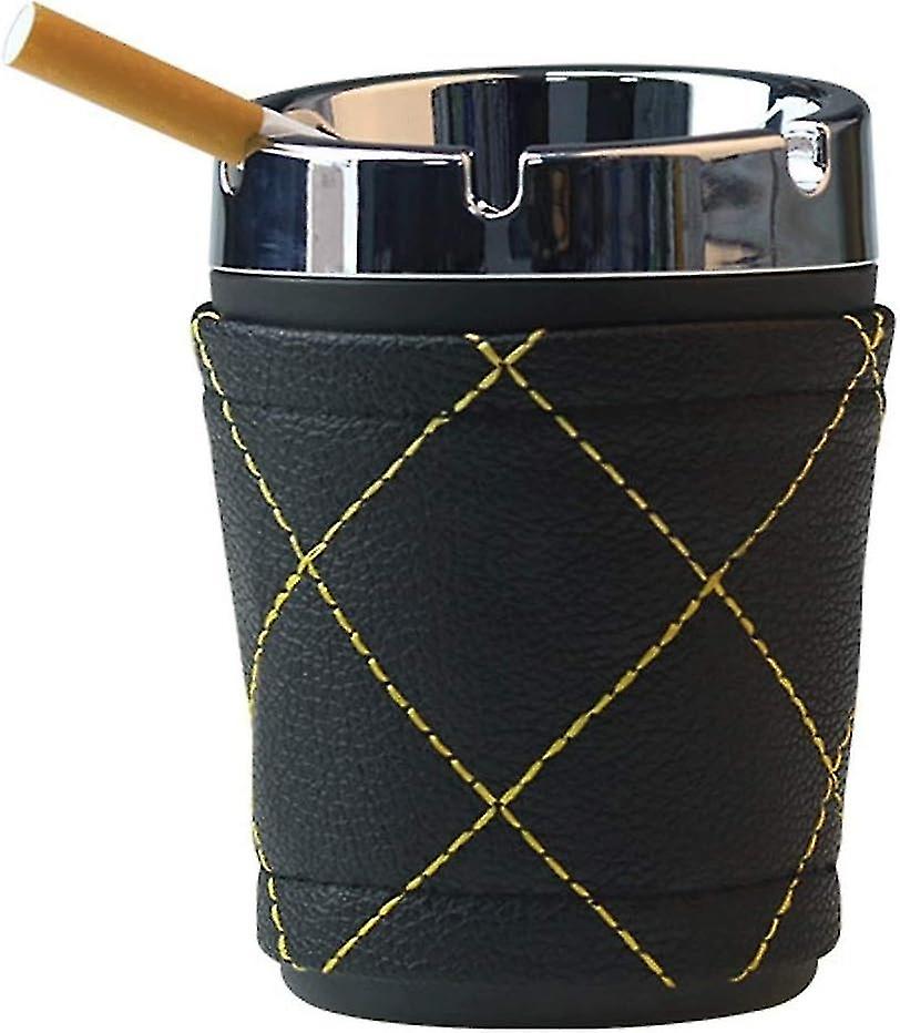 Simple portable plastic ashtray black car ashtray (1 piece)