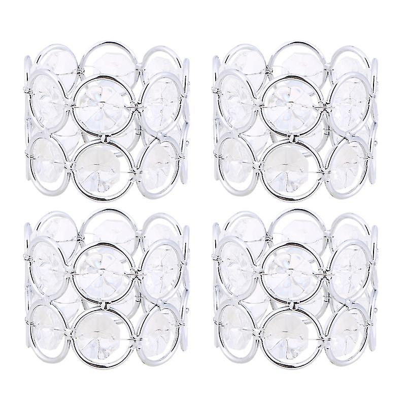 4pcs Metal Napkin Rings