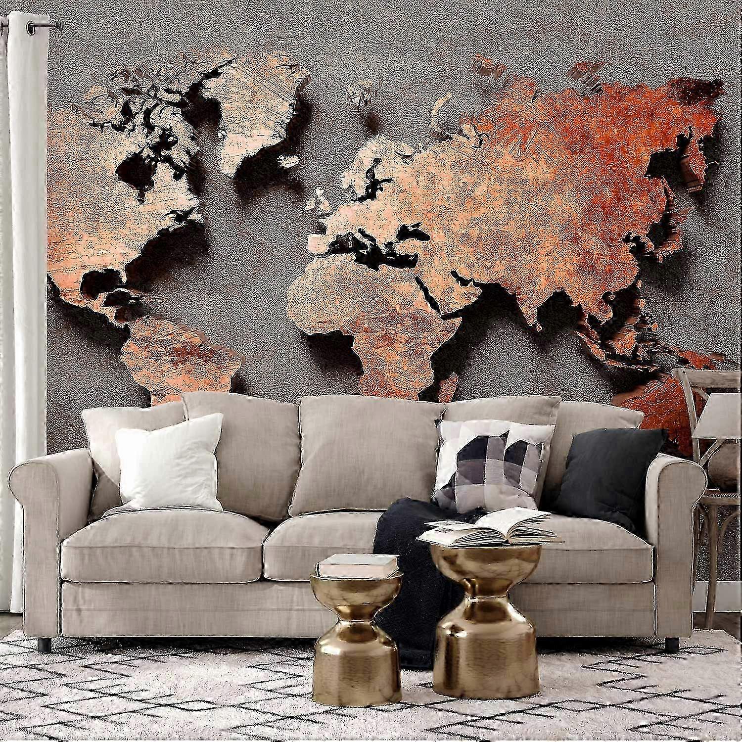 Self-adhesive Wall Mural - Copper Map