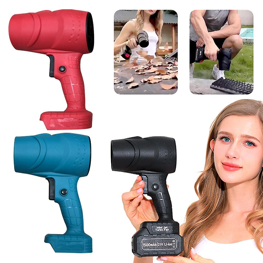 Battery Powered Cordless Jet-Fan Blower Strong Motor Powered Mini Jet-Fan Blower for Outdoors Cleaning