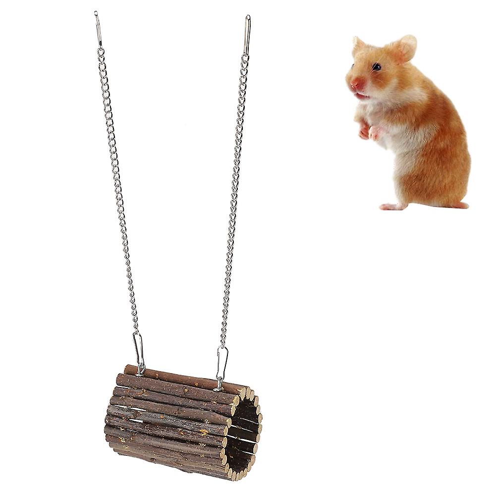 Hamster Chew Toys Hanging Tunnel Bridge Small Animals Pet Hamster Cage ToysHook Chain Dual Use Type