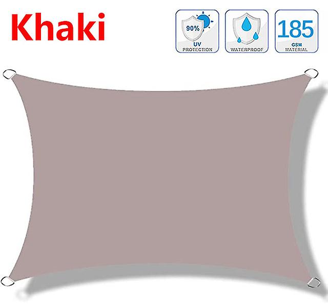 300d Polyester Shade Sail Waterproof Square Rectangle Garden Canopy Patio Pool Canopy Sun Shade Camping Awning