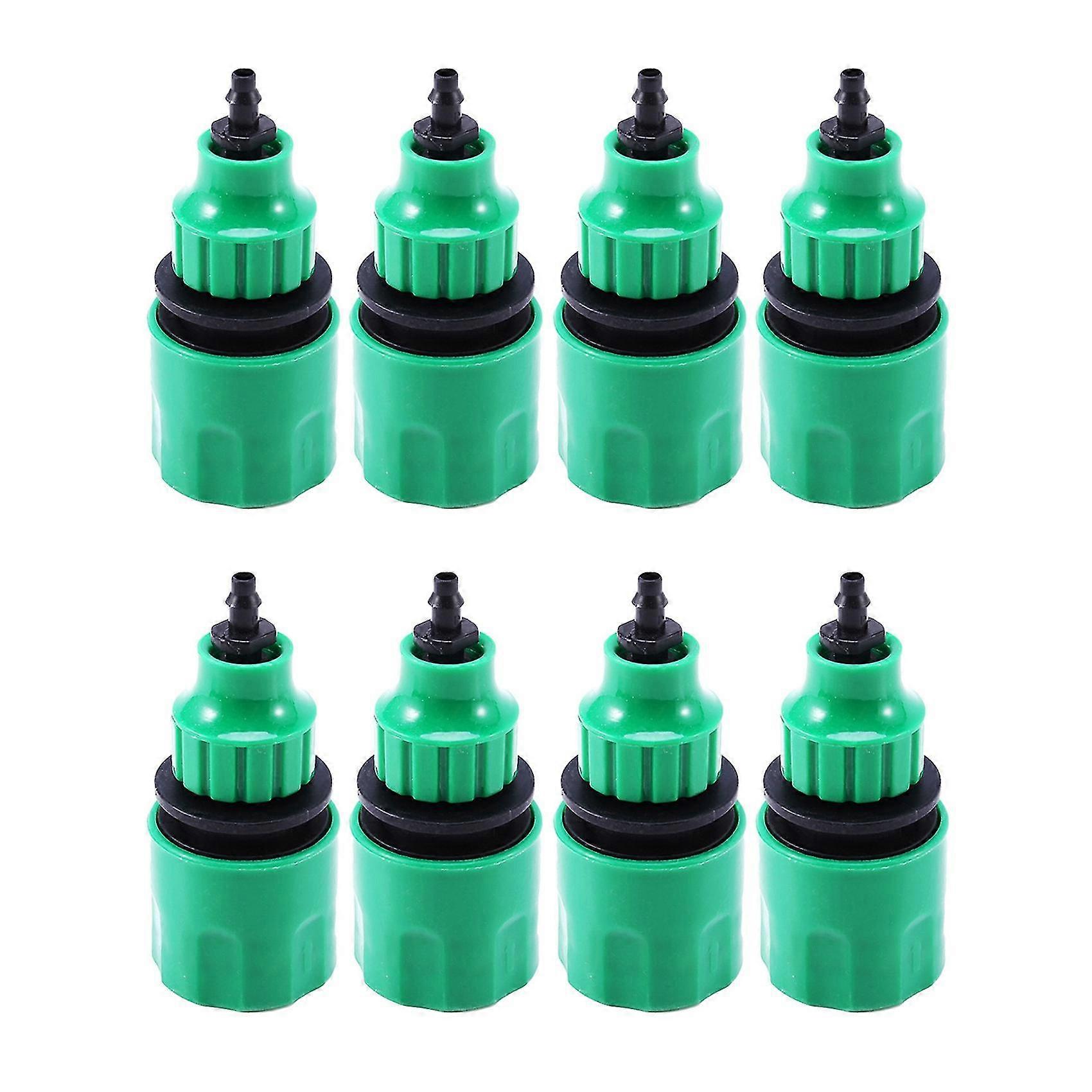 Garden Hose Pipe One Way Adapter Tap Connector Fitting For Irrigation 8-pack