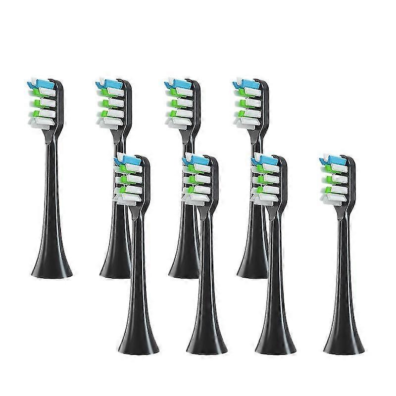 8Pcs ανταλλακτικές κεφαλές οδοντόβουρτσας για V1X3/X3U X1/X3/X5 ηλεκτρικές κεφαλές οδοντόβουρτσας μαύρες